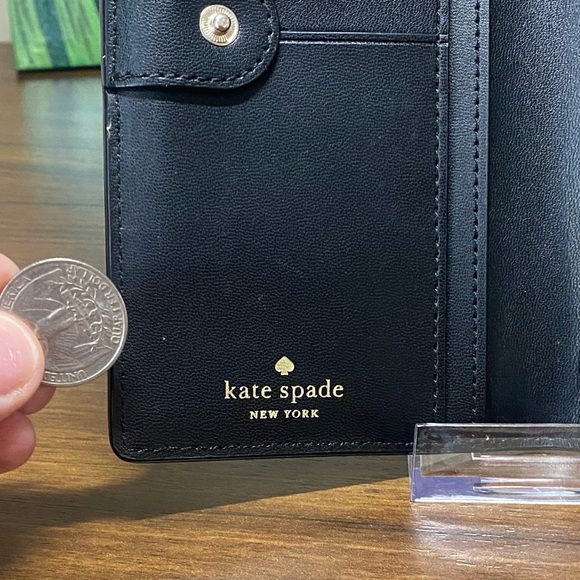 Kate Spade Saffiano Leather Black Wallet - Picture 9 of 10